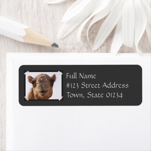 Camel retouradres label (Insitu)