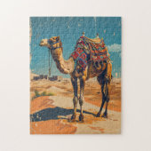  Camel Retro Desert Art Legpuzzel (Verticaal)