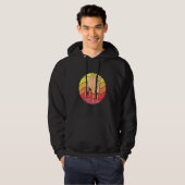 Camel Retro Sunset Camel Camels Hoodie (Voorkant volledig)