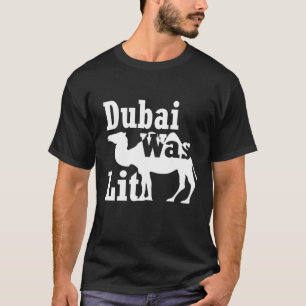 Camel rijden souvenir Dubai werd aangestoken T-shirt