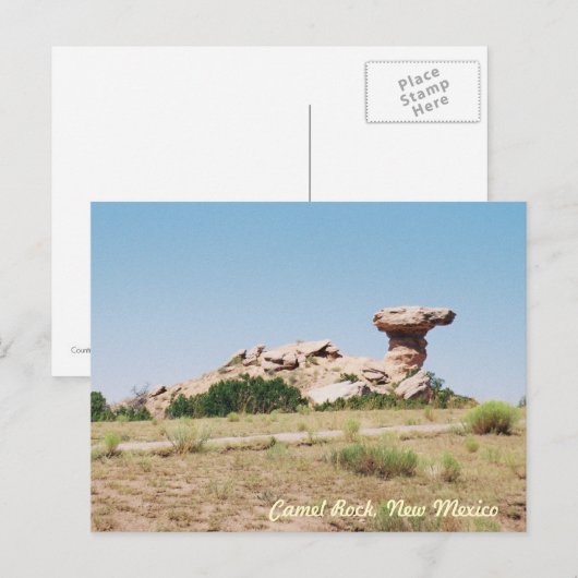 Camel Rock, New Mexico Briefkaart (Voorkant / Achterkant)