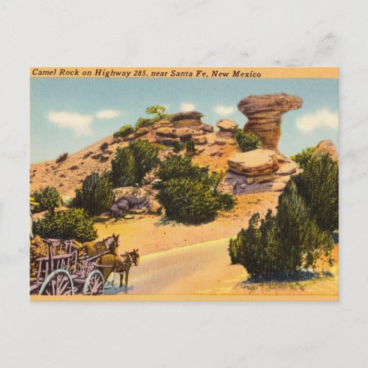 Camel Rock on Highway 285, Santa Fe, New Mexico Briefkaart (Voorkant)