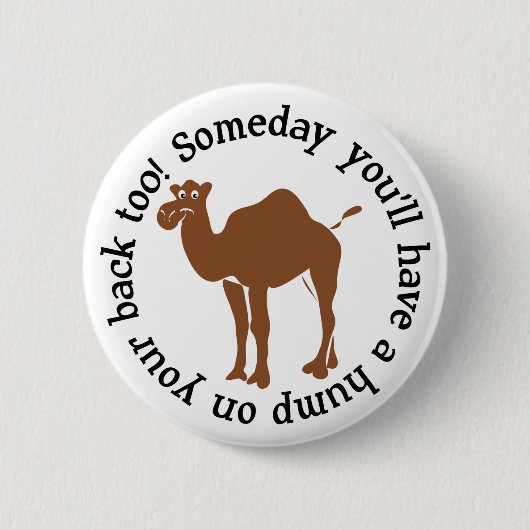 Camel Ronde Button 5,7 Cm (Voorkant)