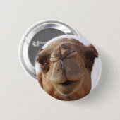 Camel Round Pin Ronde Button 5,7 Cm (Voorkant /achterkant)
