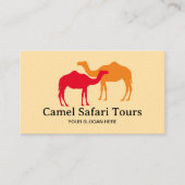 Camel Safari Tours visitekaartje template (Voorkant)