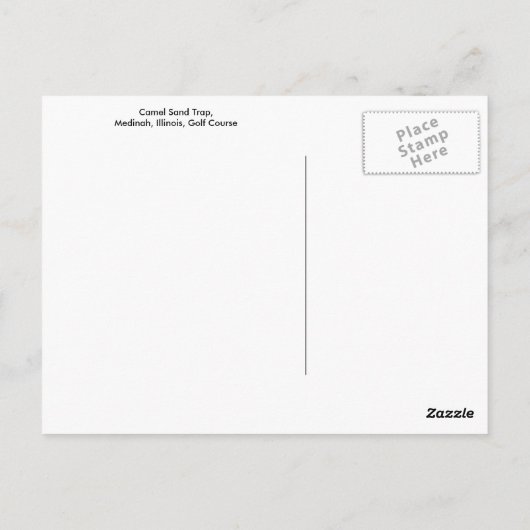 Camel Sand Trap, Medinah, Illinois, Golf Course Briefkaart (Achterkant)