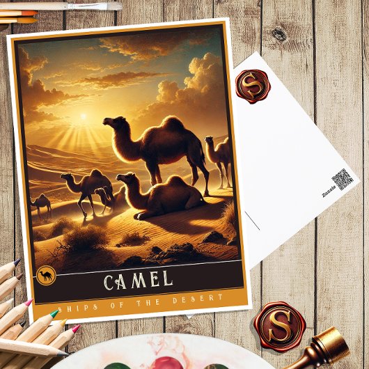 Camel | Schattige familie Briefkaart