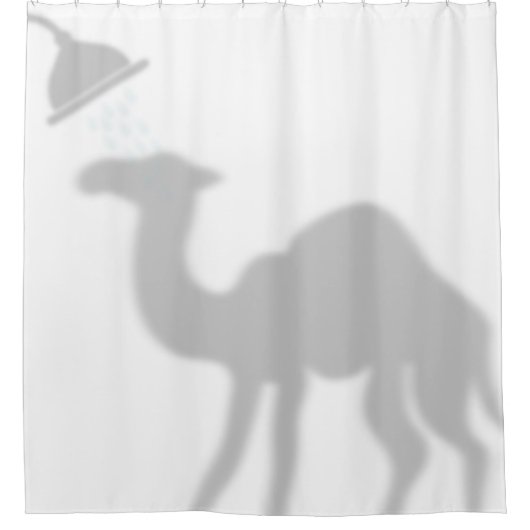 Camel Shadow Silhouette Shadow Buddies in Shower Douchegordijn (Voorkant)