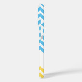 Camel Silhouet op Blauwe en Gele Chevron Case-Mate iPhone Case (Achterkant / Links)