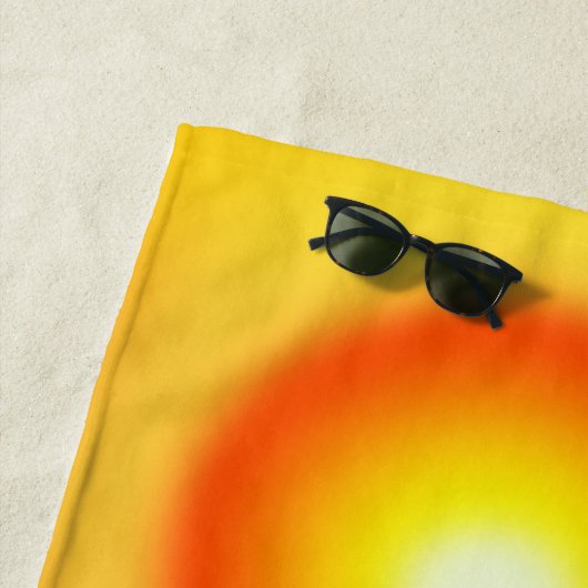 Camel Silhouette in Desert Sunset Beach Towel Strandlaken (In situ)