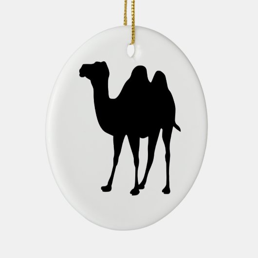Camel Silhouette Keramisch Ornament (Rechts)