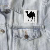 Camel Silhouette Vierkante Button 5,1 Cm (In situ)