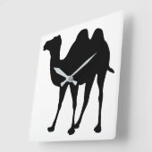 Camel Silhouette Vierkante Klok (Hoek)
