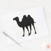 Camel Silhouette Vierkante Sticker (Envelop)