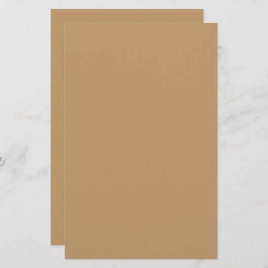 Camel Solid Color Briefpapier (Voorkant / Achterkant)