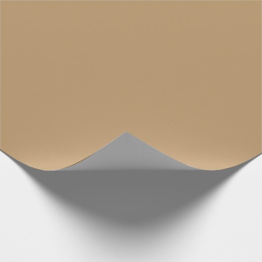 Camel Solid Color Cadeaupapier (Hoek)