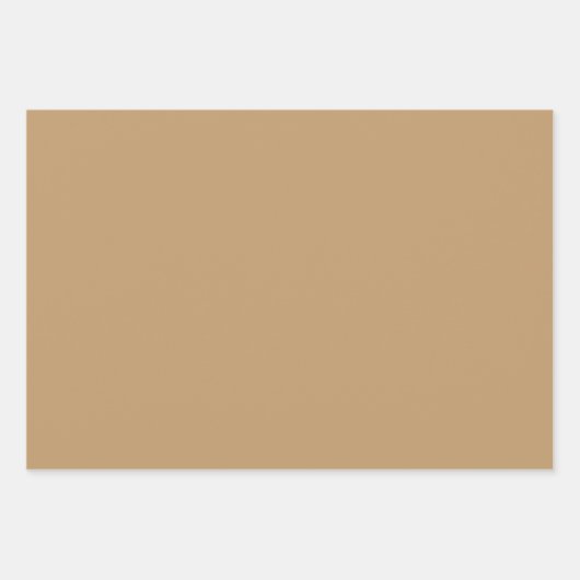 Camel Solid Color Inpakpapier Vel (Voorkant 2)
