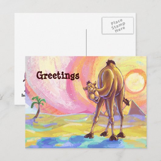 Camel Stationery Briefkaart (Voorkant / Achterkant)