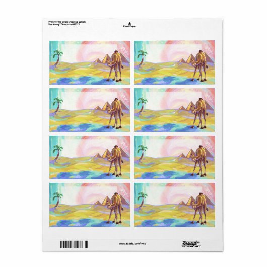 Camel Stationery Etiket (Full Sheet)
