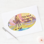 Camel Stationery Ovale Sticker (Envelop)