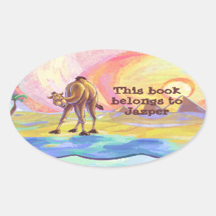 Camel Stationery Ovale Sticker