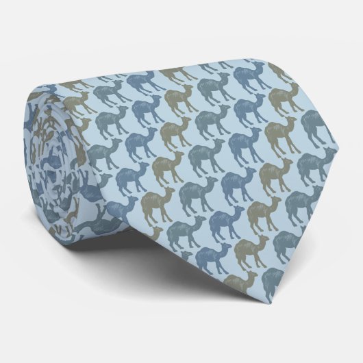 Camel Stropdas Sky Blue (Opgerold)