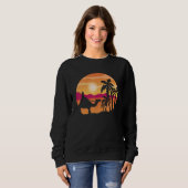 Camel Sunset Palm Tree Traveler Arabian Camel Ani Trui (Voorkant volledig)