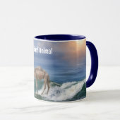 Camel Surfing on a Wave Fun Personal Mug Cup Mok (Voorkant rechts)