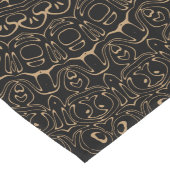 Camel Tan Mandala met elegante symmetrie Lange Tafelloper (Hoek)