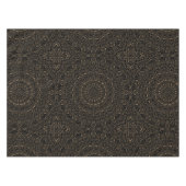 Camel Tan Mandala met elegante symmetrie Tafelkleed (Voorkant (Horizontaal))