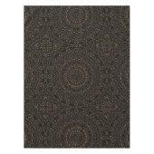 Camel Tan Mandala met elegante symmetrie Tafelkleed (Voorkant)
