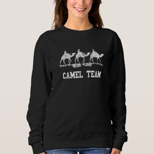 Camel Team Caravan Camel Traveler Arabian Camel A Trui (Voorkant)