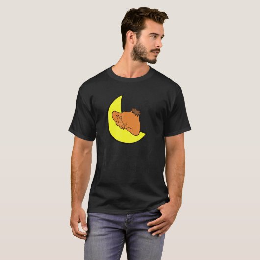 Camel Tired Nap All Day Sleep All Night Camel T-shirt (Voorkant volledig)