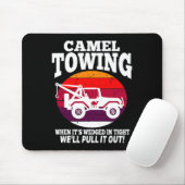 Camel Towing Fun Retro Camel Towing Fun Halloween Muismat (Met muis)