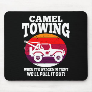 Camel Towing Fun Retro Camel Towing Fun Halloween Muismat