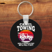 Camel Towing Fun Retro Camel Towing Fun Halloween Sleutelhanger (Voorkant)