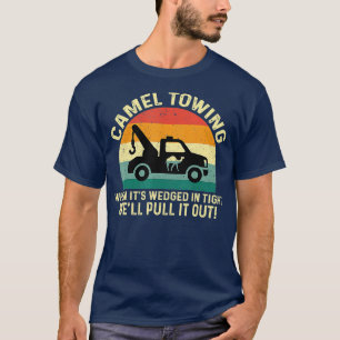 Camel Towing Retro Adult Funny Halloween Gifts Hum T-shirt