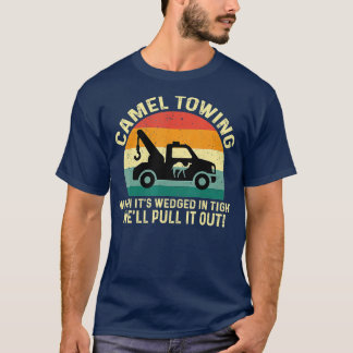 Camel Towing Retro Adult Funny Halloween Gifts Hum T-shirt