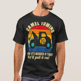 Camel Towing Retro Adult Humor Gezegde Halloween T-shirt