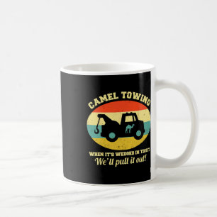 Camel Towing Retro Volwassen Humor Gezegde Fun Hal Koffiemok