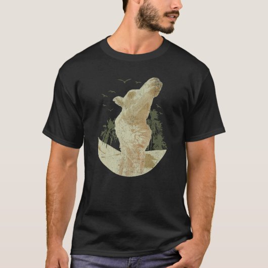 Camel Train Caravan Arabian Camel Animal Desert T-shirt (Voorkant)
