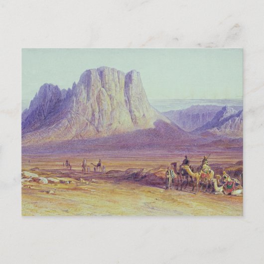 Camel Train, Condessi, Mount Sinai, 1848 Briefkaart (Voorkant)