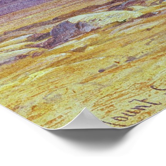 Camel Train, Condessi, Mount Sinai, 1848 Poster (Hoek)