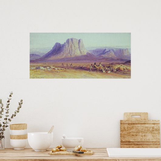 Camel Train, Condessi, Mount Sinai, 1848 Poster (Keuken)