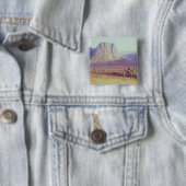 Camel Train, Condessi, Mount Sinai, 1848 Vierkante Button 5,1 Cm (In situ)
