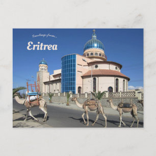 Camel Train in Keren Eritrea Briefkaart
