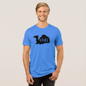 Camel Tri-blend T-shirt Unisex (Voorkant volledig)