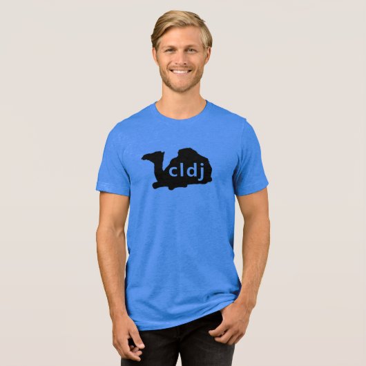 Camel Tri-blend T-shirt Unisex (Voorkant volledig)