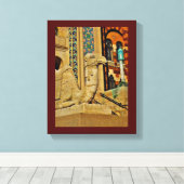 Camel Uitzicht Canvas Afdruk (Insitu (Houten vloer))
