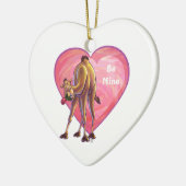 Camel Valentijnsdag Keramisch Ornament (Links)